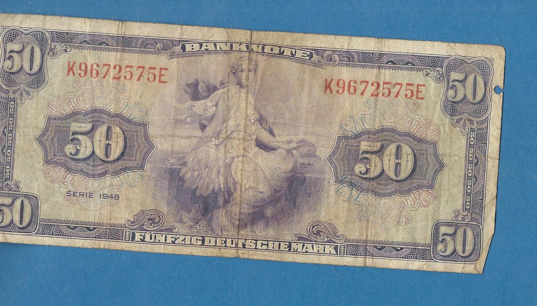  50 MARK Bank deutscher Länder Serie 1948  Münzenankauf Koblenz Frank Maurer AG196   