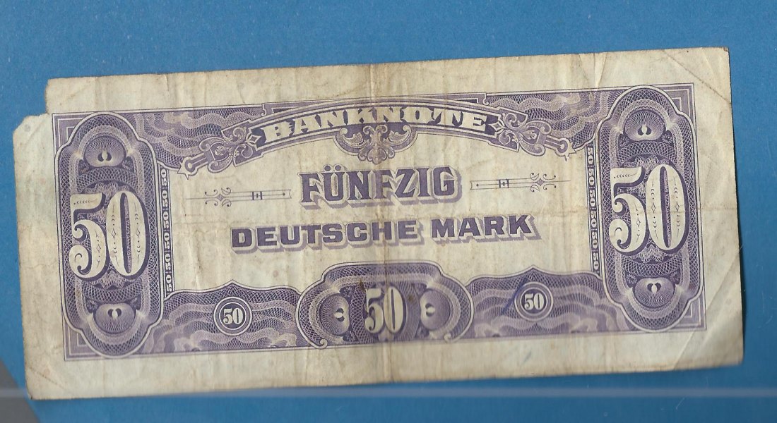  50 MARK Bank deutscher Länder Serie 1948  Münzenankauf Koblenz Frank Maurer AG200   