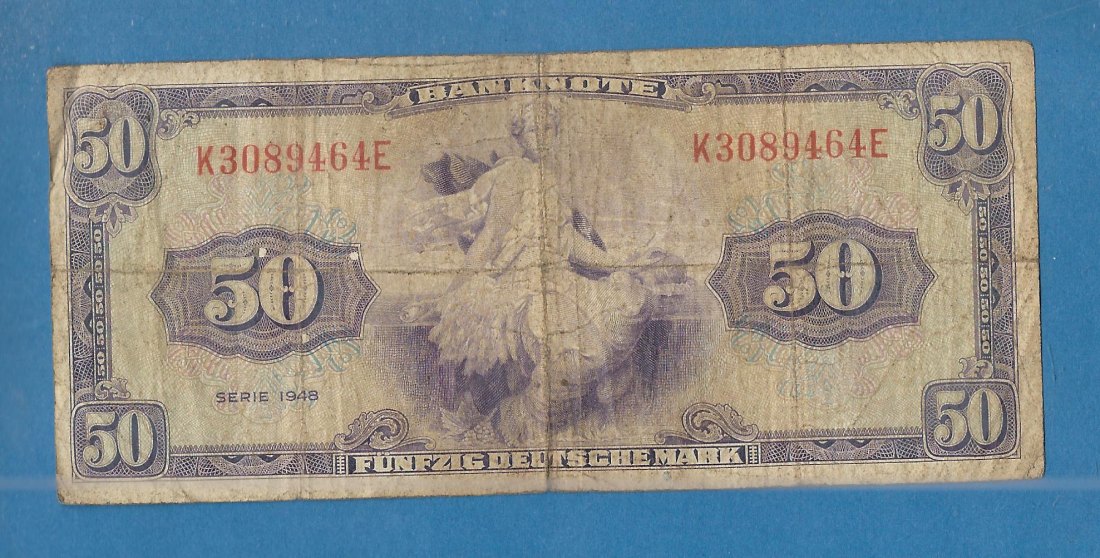  50 MARK Bank deutscher Länder Serie 1948  Münzenankauf Koblenz Frank Maurer AG201   