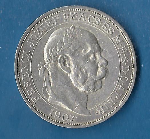  Österreich 5 Korona 1907 rare Münzenankauf Koblenz Frank Maurer AG227   