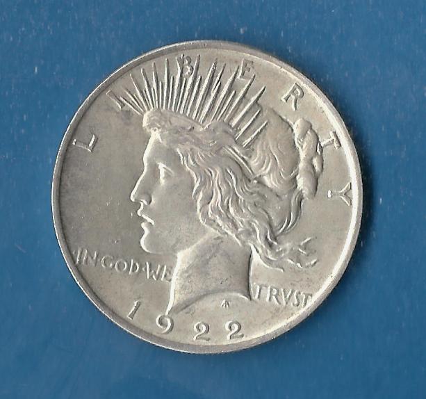  USA Peace Dollar 1922 Münzenankauf Koblenz Frank Maurer AG232   