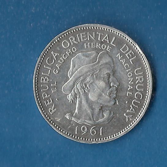  Uruguay 10 Pesos 1961 AG Münzenankauf Koblenz Frank Maurer AG244   