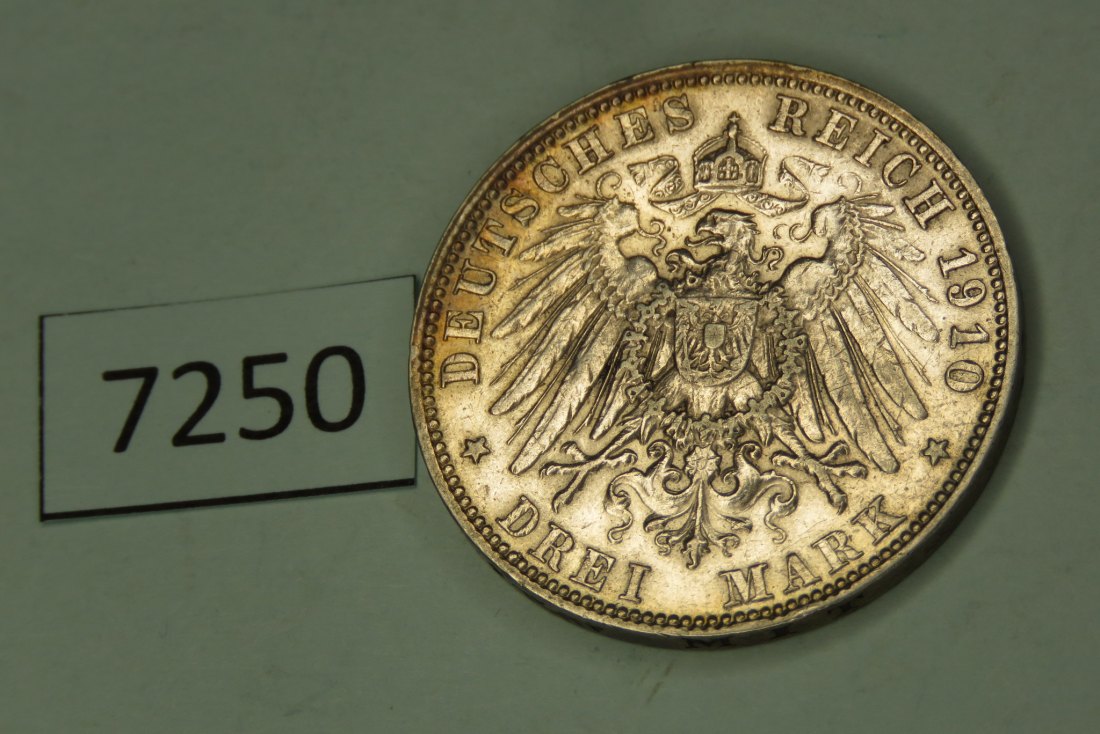  7250 Bayern 1910 - 3 Mark   