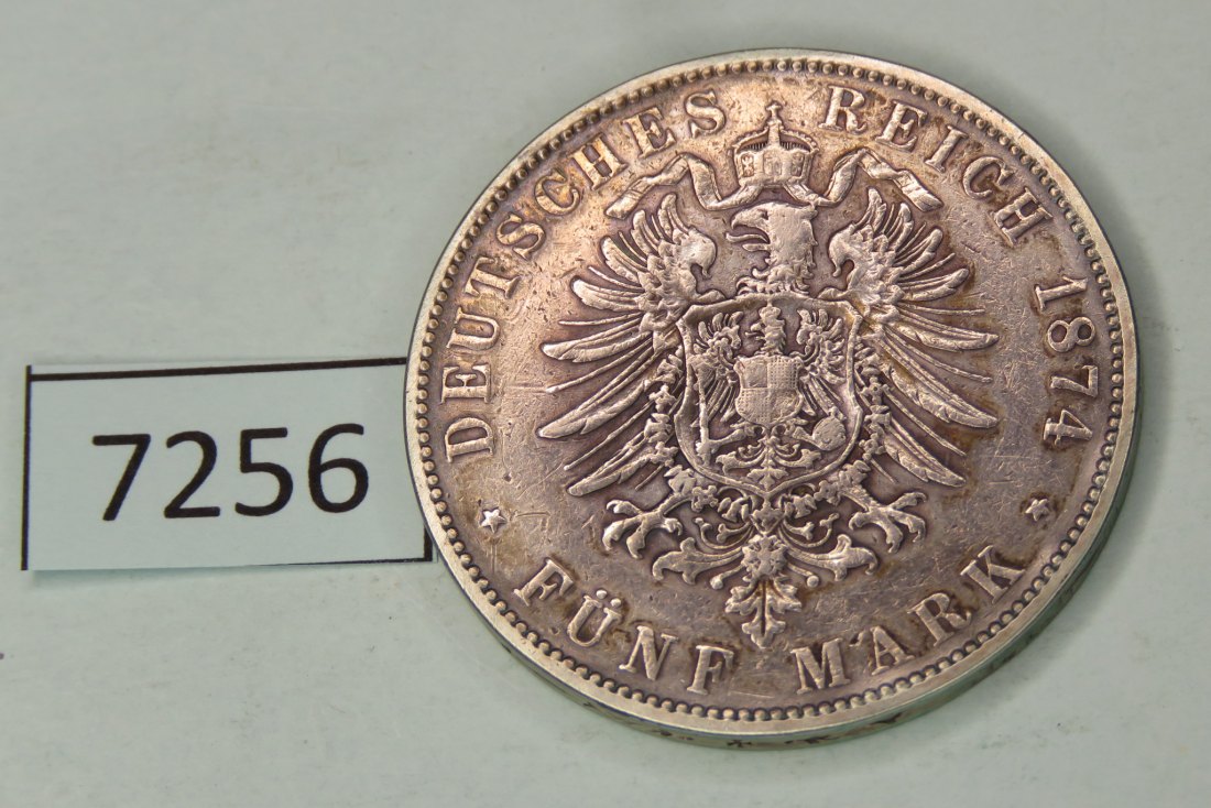  7256 Bayern 1874 - 5 Mark   