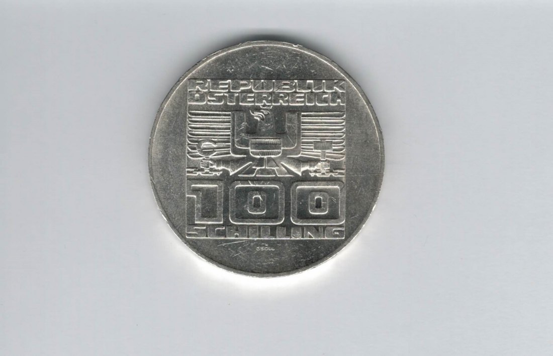  100 Schilling 1975 20 Jahre Staatsvertrag silber Österreich 2. Republik (01914/3)   