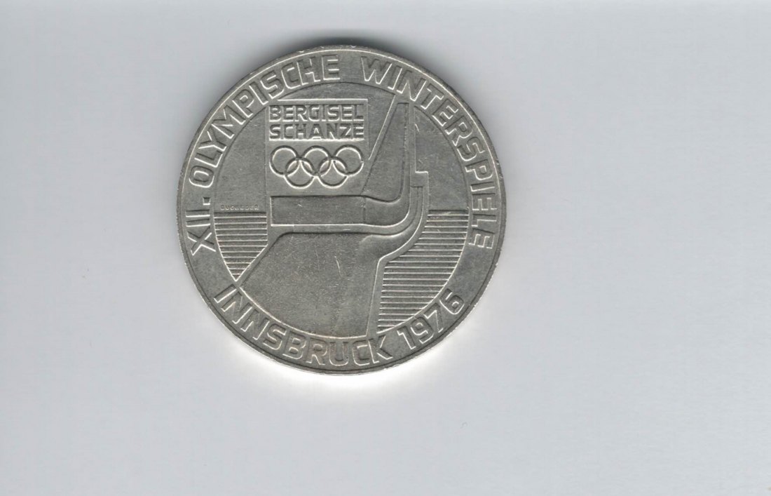  100 Schilling 1976 Berg Isel Schanze Innsbruck Wien Olypm. Winterspiele Ag Österreich2.Rep (01914/9)   