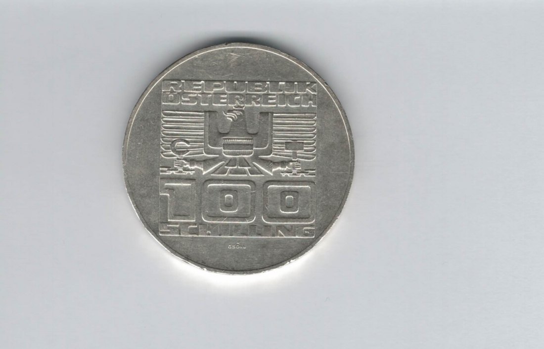  100 Schilling 1976 Kärnten Herzogstuhl 1000 Jahre Österreich 2. Republik Ag (01914/12)   