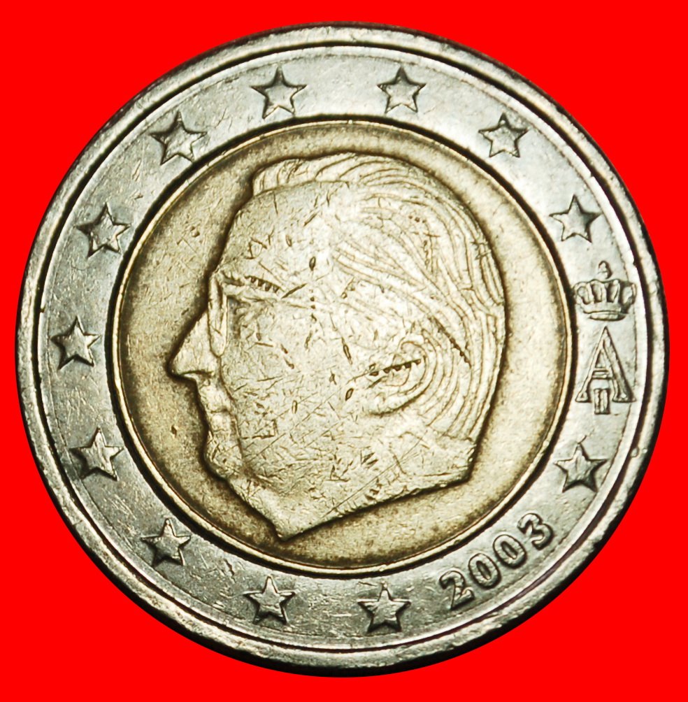  Ⰶ ALBERT II. (1993-2013): BELGIEN ★ 2 EURO 2003 PHALLISCHE TYP 1999-2006! ★OHNE VORBEHALT   