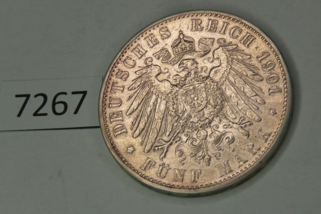  7267 Hamburg  1901 - 5 Mark   