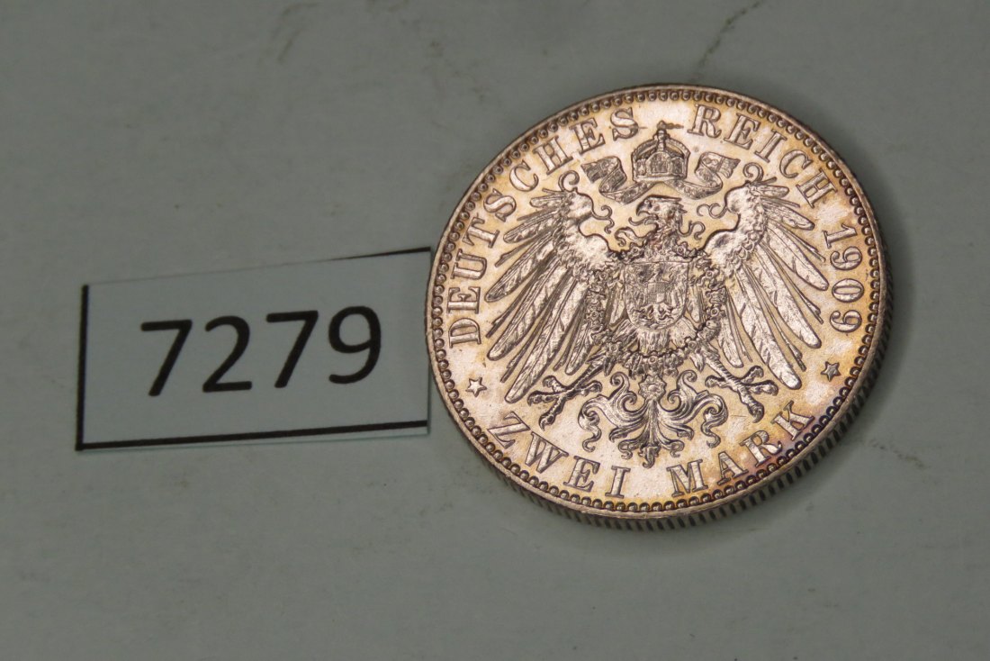  7279 Sachsen  1909 - 2 Mark  -  Uni Leipzig   