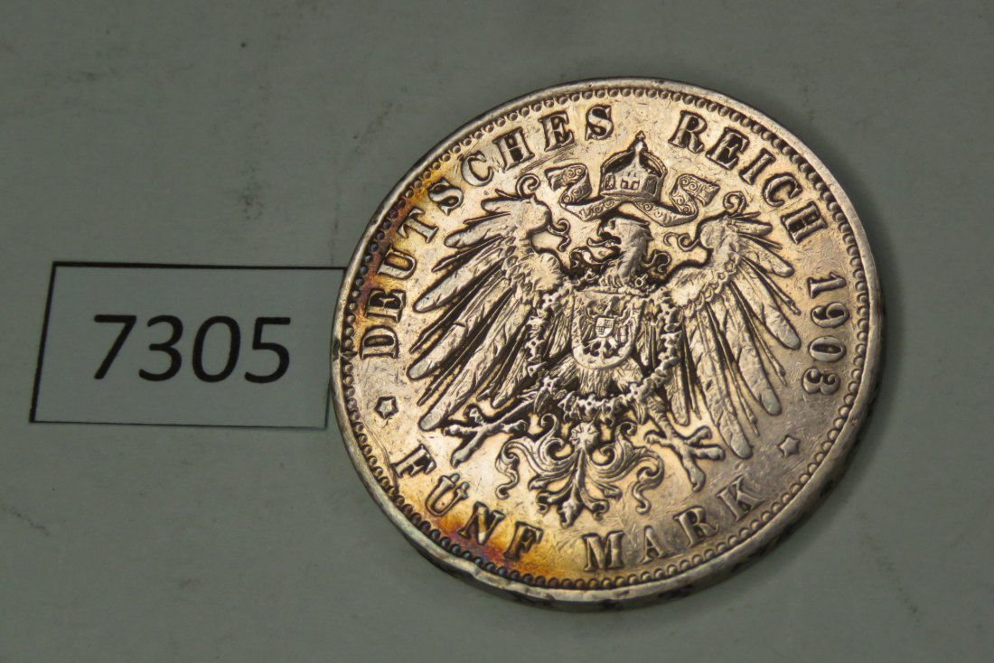  7305 Preussen - 1903 A - 5 Mark   