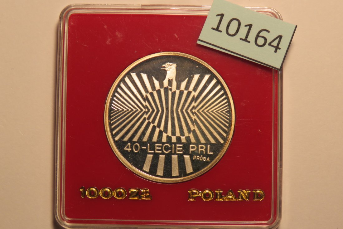  10164 Polen 1984 PROBA 1000 zt - 40 Jahre Volksrepublik   