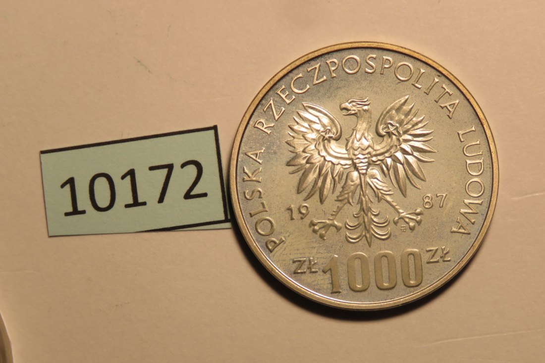  10172 Polen 1987 PROBA 1000 zt - Wratislavia   