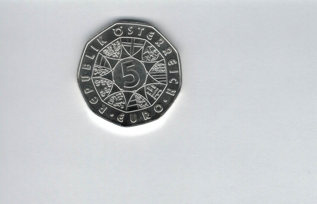  5 Euro 2010 Winterspiele Skisprung Österreich silber Spittalgold9800 (4974/16   