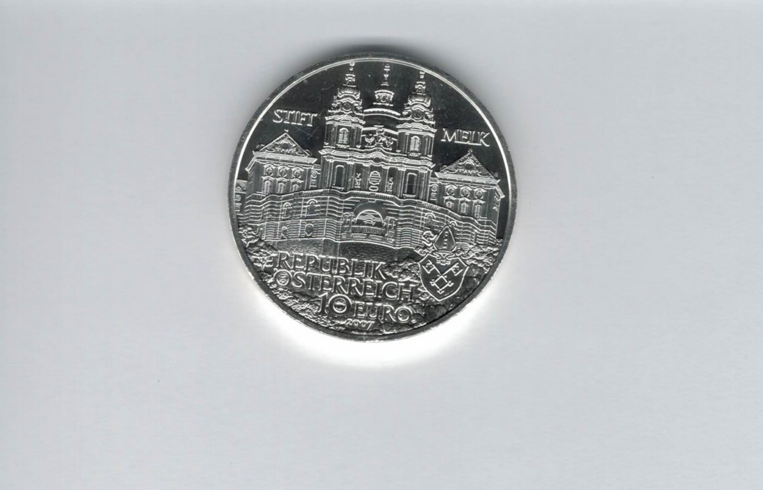  10 Euro 2007 Stift Melk silber 925/16g Österreich Spittalgold9800 (4971/11   