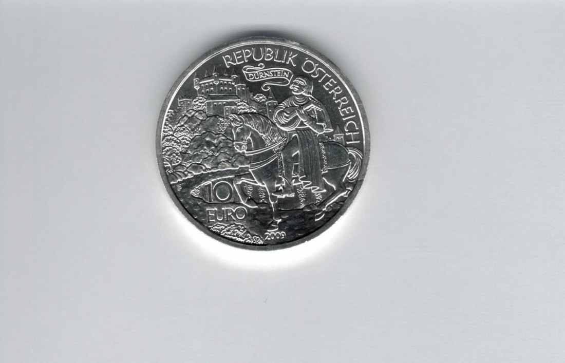  10 Euro 2009 Dürnstein Richard Löwenherz silber 925/16g Österreich Spittalgold9800 (4971/16   