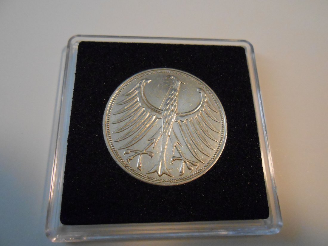  Deutschland 5 DM Silberadler 1958 J   