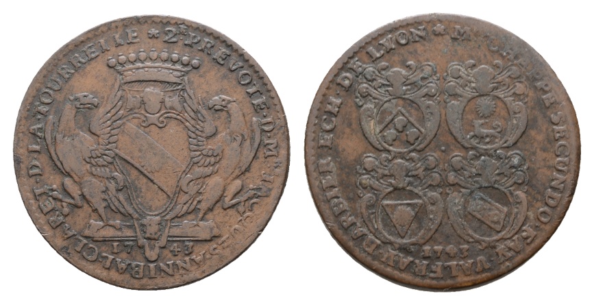  Medaille 1743; Bronze; 9,01 g; Ø 31,03 mm   