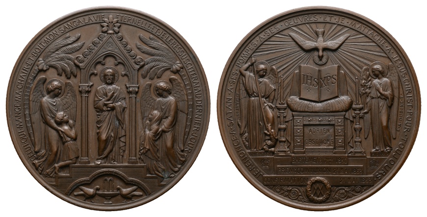  Medaille 1863; Bronze; 151,40 g; Ø 69,12 mm   