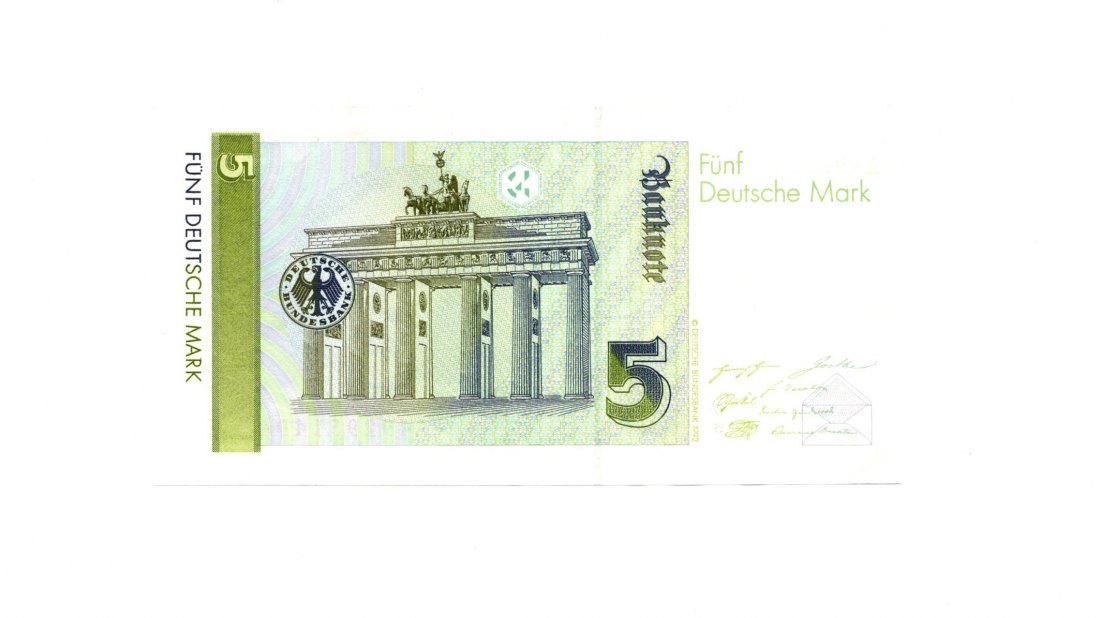  5 DM Deutschland 1.8.1991 A_D Rsbg.285 sehr guter Zustand, siehe Scan   