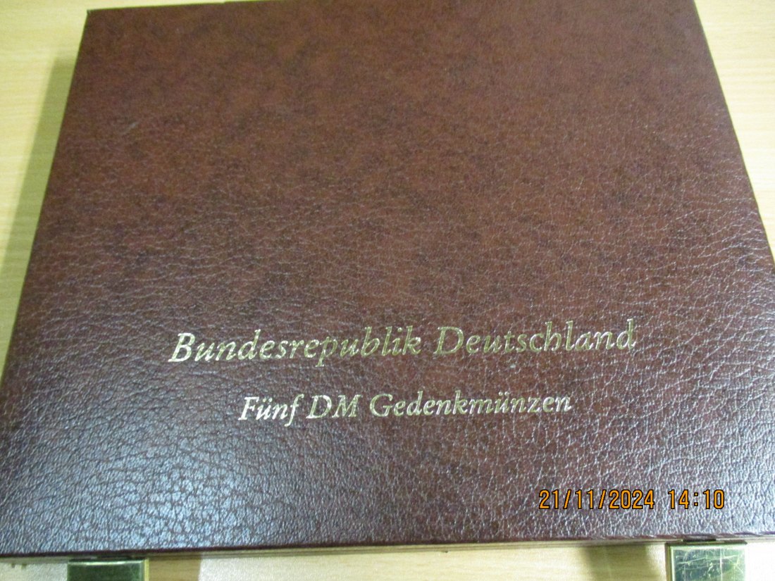  Kassette für 60 Münzen 5 Mark BRD ohne Kapsel   