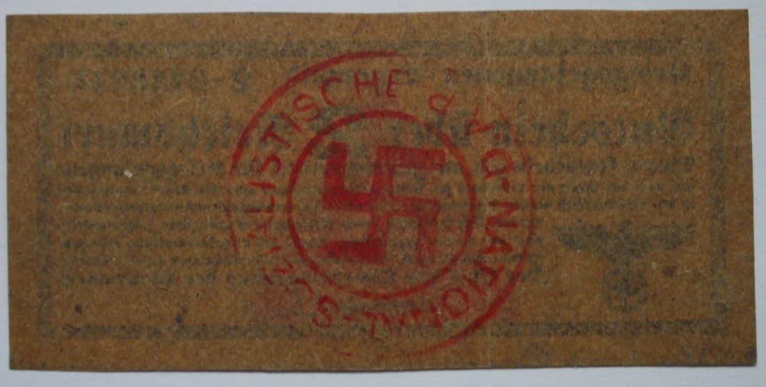  Drittes Reich 2 Reichsmark Gutschein der deutschen Kriegsgefangenenlager 1939-1945   