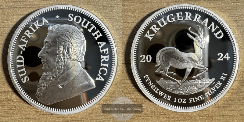  Südafrika 1 Krugerrand 2024 FM-Frankfurt Feinsilber: 31,1 [#691]   