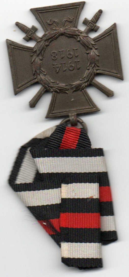  Kriegsverdienstkreuz 1.Weltkrieg am Band Ausführung mit Schwerter   