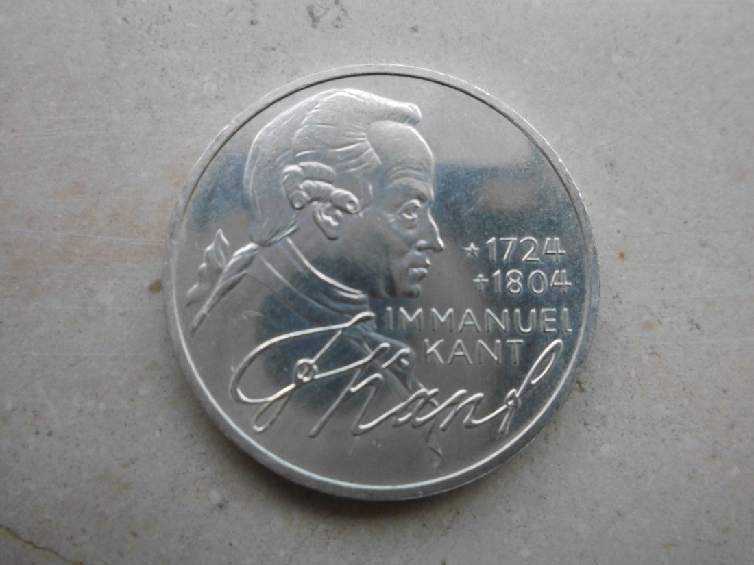  Bundesrepublik Deutschland: 5 DM - Gedenkmünze Immanuel Kant (1974)   