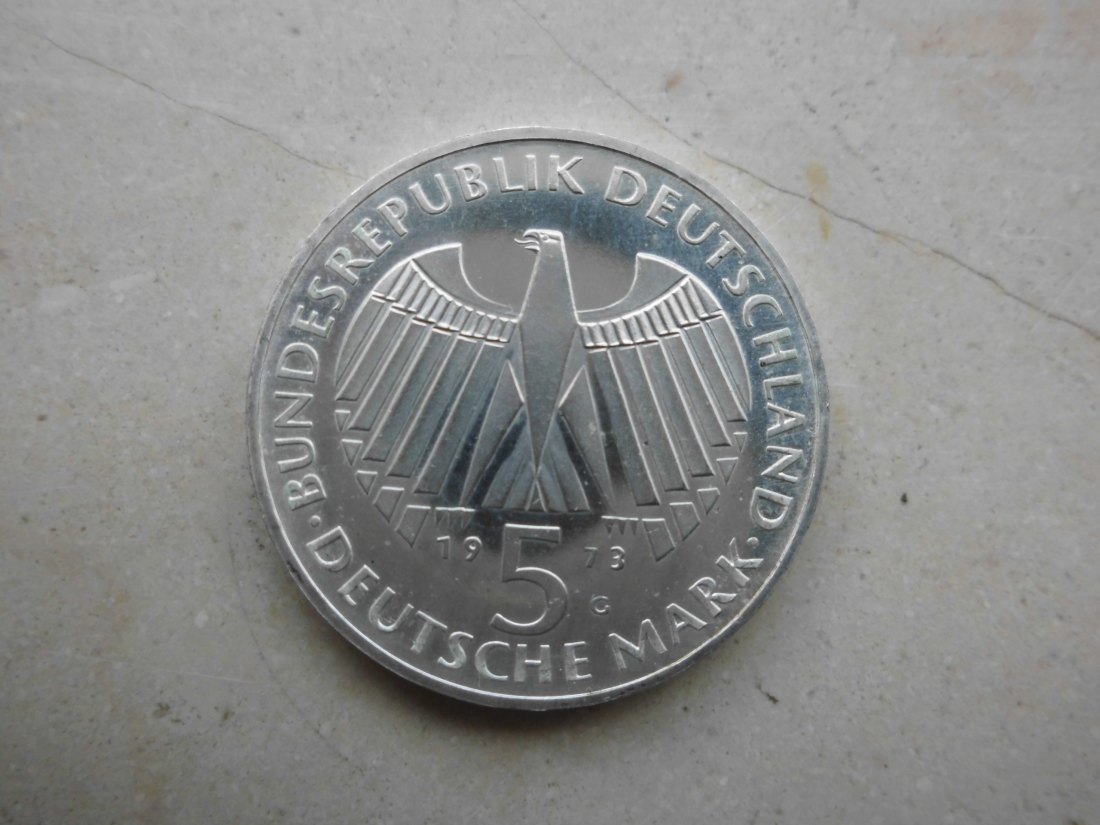  Bundesrepublik Deutschland: 5 DM - Gedenkmünze Nationalversammlung (1973)   