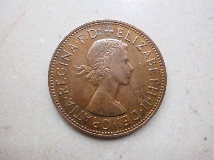  Großbritannien: 1 Penny (1967)- Elizabeth II.   