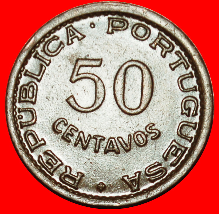  Ⰶ ELEFANT (1953-1961) PORTUGAL: ANGOLA ★ 50 CENTAVO 1957 FEHLER!★OHNE VORBEHALT!   