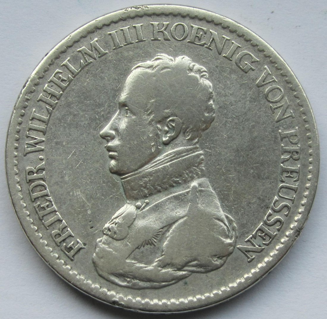  Preußen: 1 Taler Friedrich Wilhelm III., 1819 D   