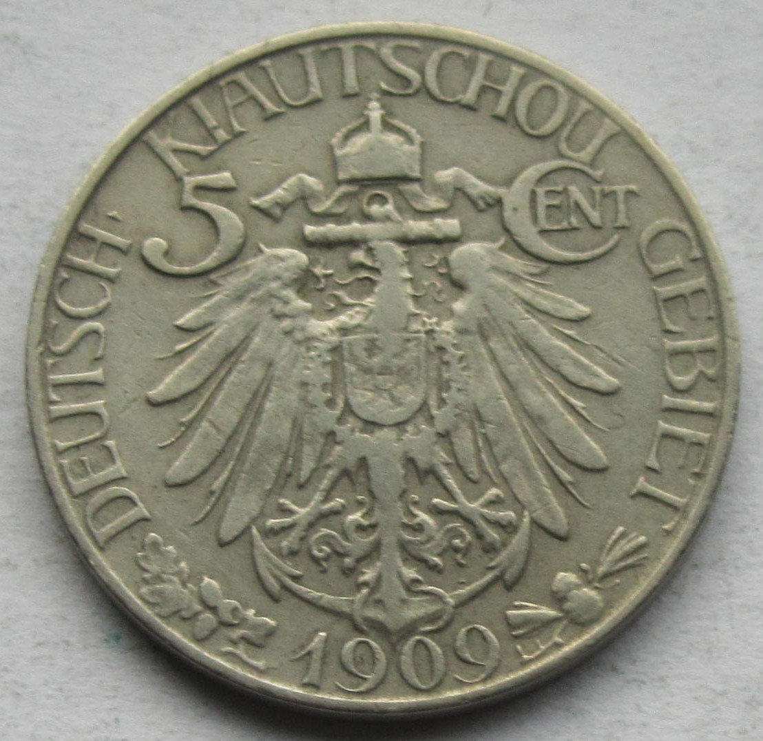  Kiautschou: 5 Cent 1909   