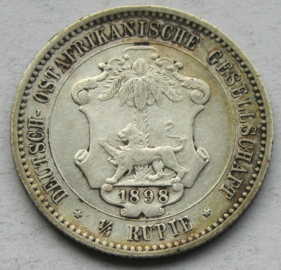  Ostafrika: 1/4 Rupie 1898   