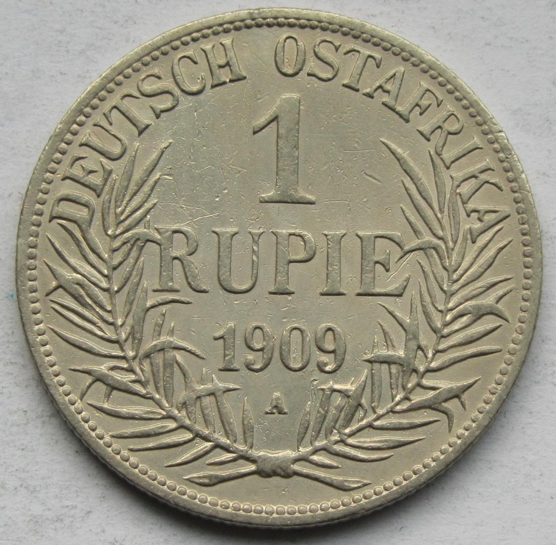  Ostafrika: 1 Rupie 1909   