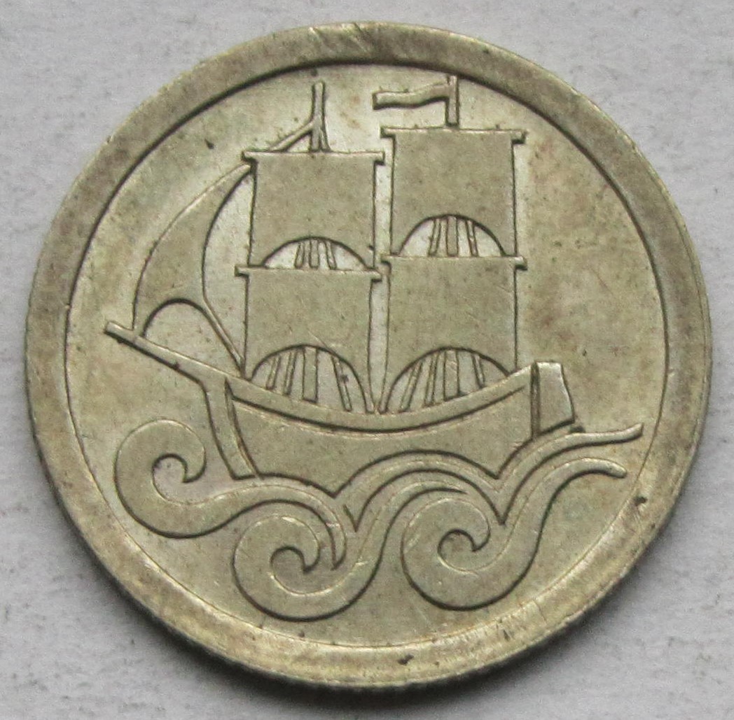  Danzig: 1/2 Gulden 1927   