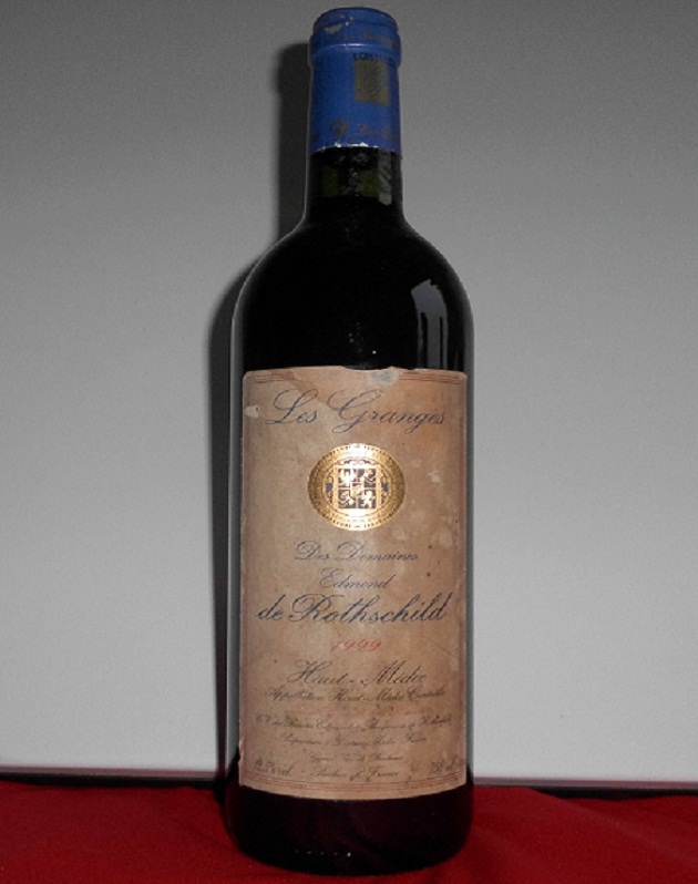  Antik-Rotwein Domain Edmond de Rothschild 1999 Les Granges Haut-Medoc Frankreich 0,75l 12,5% Alc   