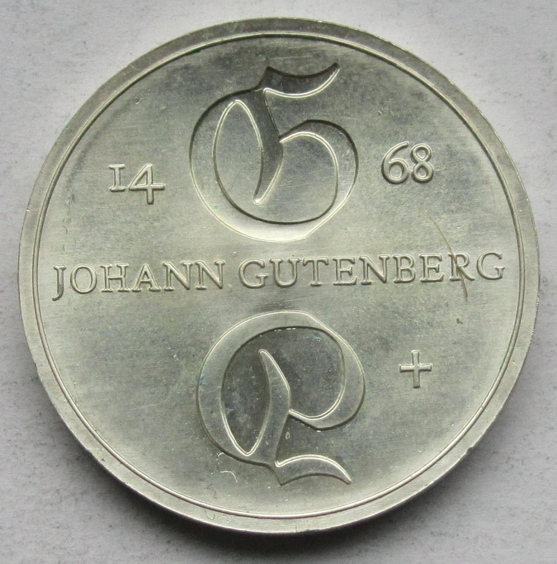  DDR: 10 Mark Gutenberg 1968   