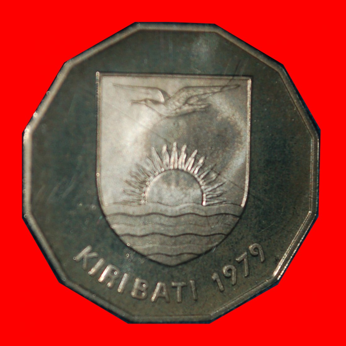  Ⰶ GREAT BRITAIN: KIRIBATI ★ 1 DOLLAR 1979 SHIP PROOF MINT LUSTRE! UNCOMMON! ★LOW START ★ NO RESERVE!   