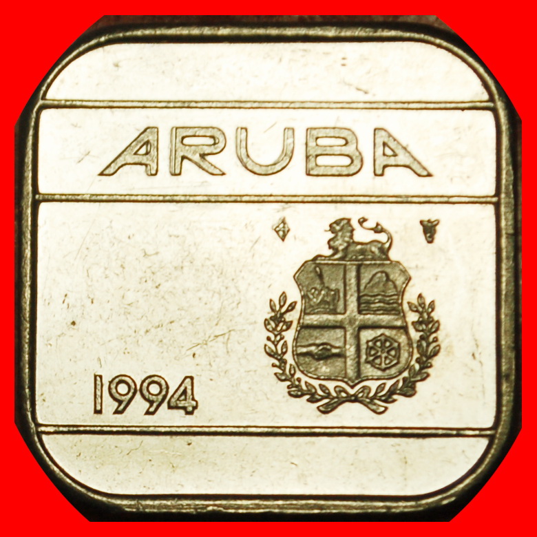  Ⰶ NIEDERLANDE (1986-2023): ARUBA ★ 50 CENTS 1994 VZGL STEMPELGLANZ! UNGEWÖHNLICH! OHNE VORBEHALT!   