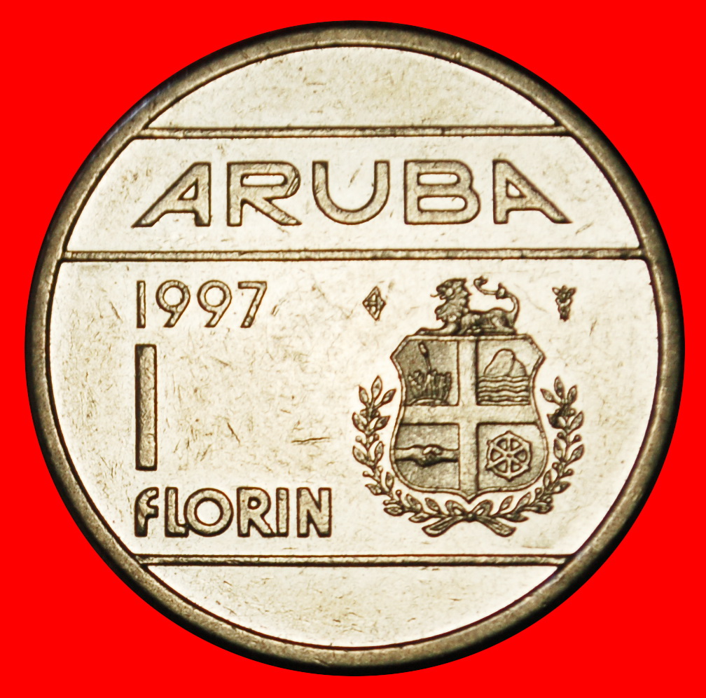  Ⰶ NIEDERLANDE (1986-2013):ARUBA★1 FLORIN 1997! BEATRIX (1980-2013) VZGL STEMPELGLANZ★OHNE VORBEHALT!   