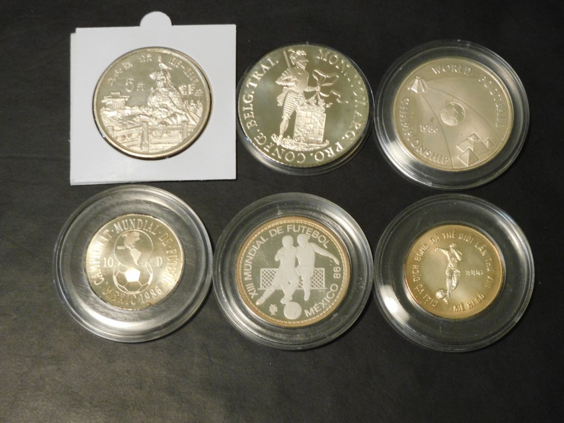  LOT 6 COINS READ BELOW.GRADE-PLEASE SEE PHOTOS.   