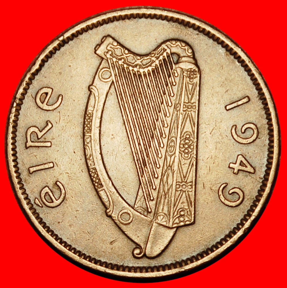  Ⰶ GROSSBRITANNIEN (1939-1967): IRLAND ★1/2 PENNY 1949 SCHWEIN! ★OHNE VORBEHALT!   