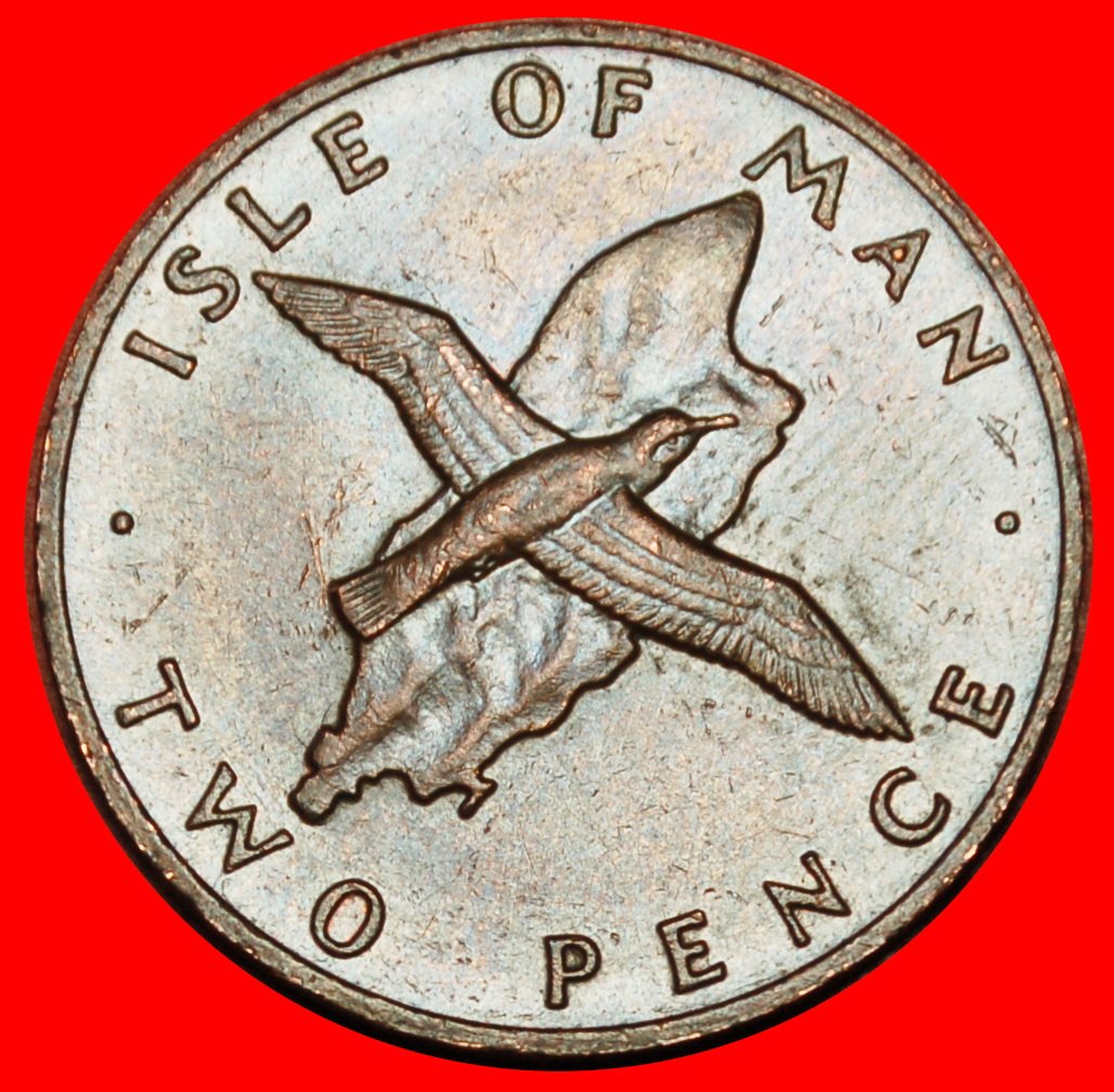  Ⰶ GREAT BRITAIN (1976-1979):ISLE OF MAN★2 PENCE 1976! ELIZABETH II 1953-2022★LOW START ★ NO RESERVE!   