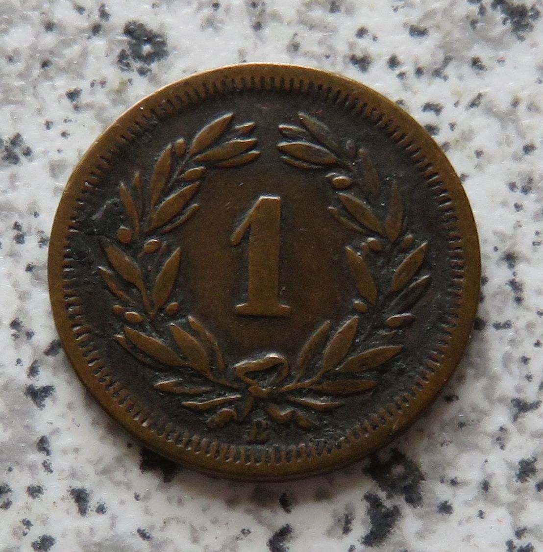  Schweiz 1 Rappen 1872 B   