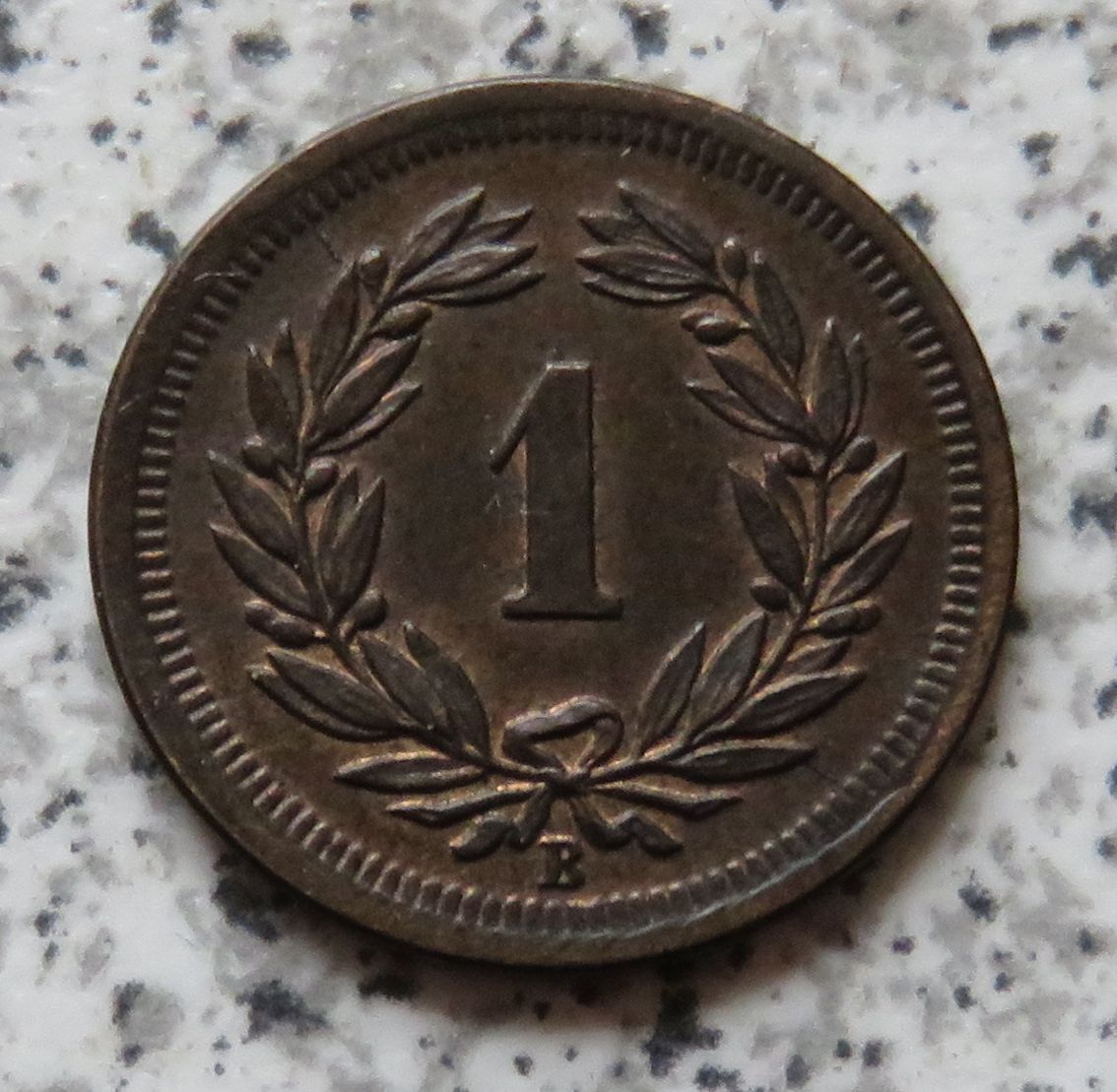  Schweiz 1 Rappen 1876 B   