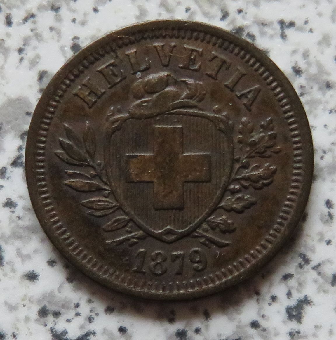  Schweiz 1 Rappen 1879 B   