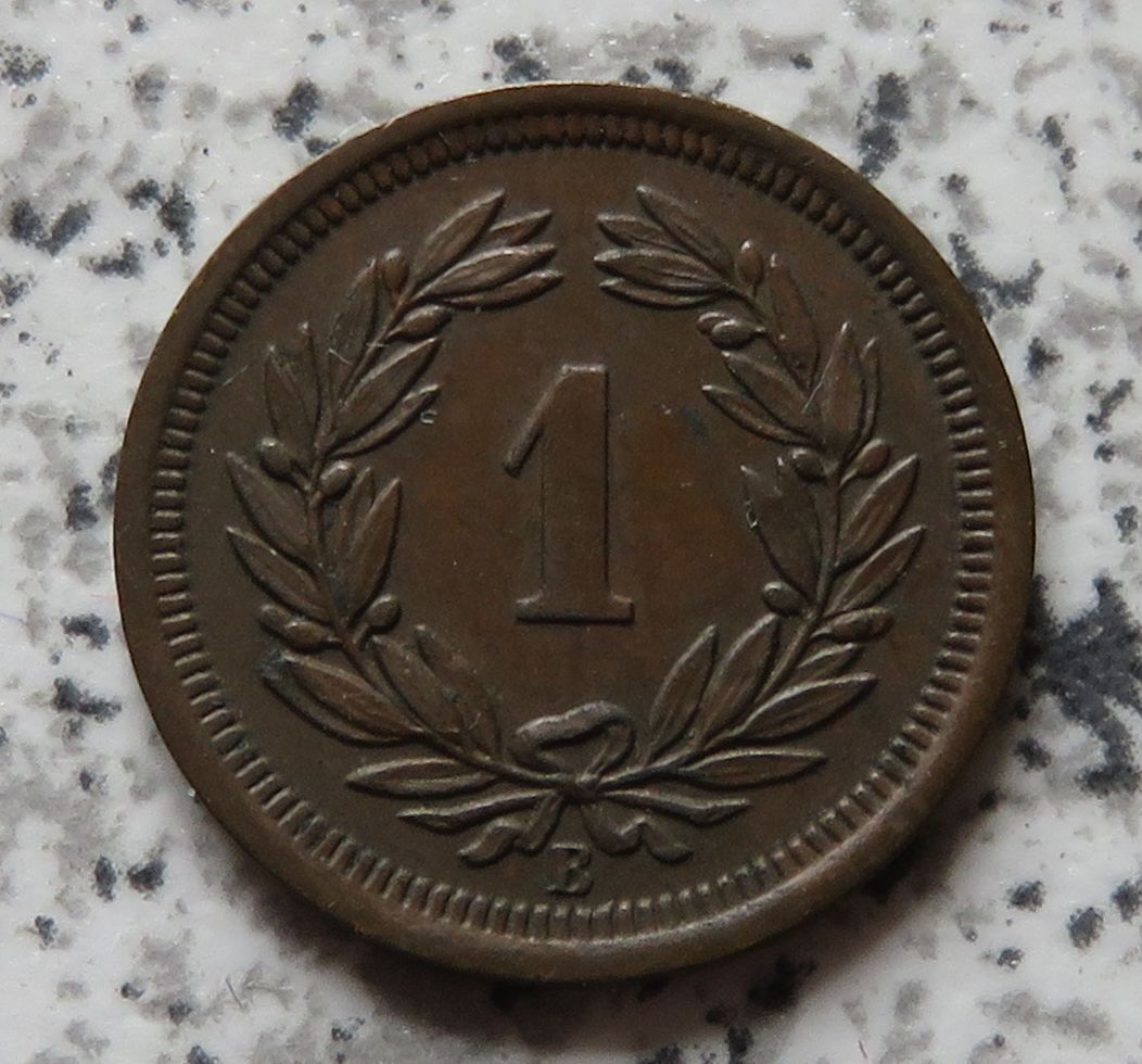  Schweiz 1 Rappen 1884 B   