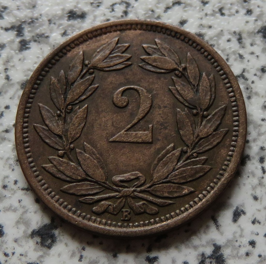  Schweiz 2 Rappen 1879 B   